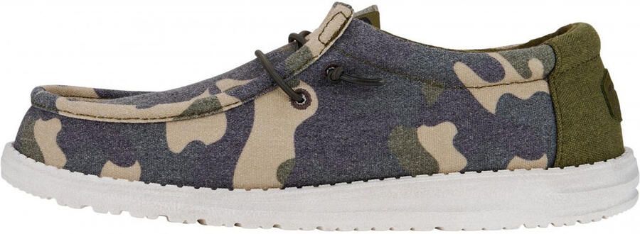 Hey Dude Camo Adventure Sneaker Green Heren - Foto 3