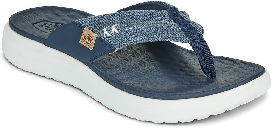 HEYDUDE Teenslippers Finn Flip Braided Navy