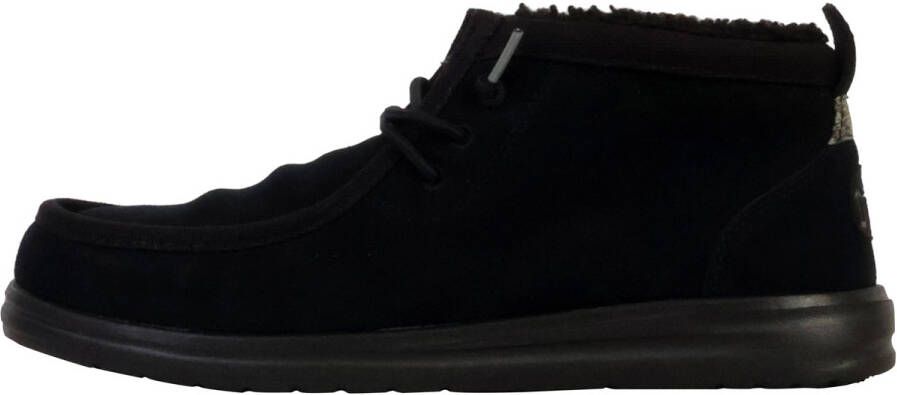 HEYDUDE Wally Mid Gripr Warmth Heren Schoenen Zwart Maat: 42 Suède Foot Locker - Foto 2