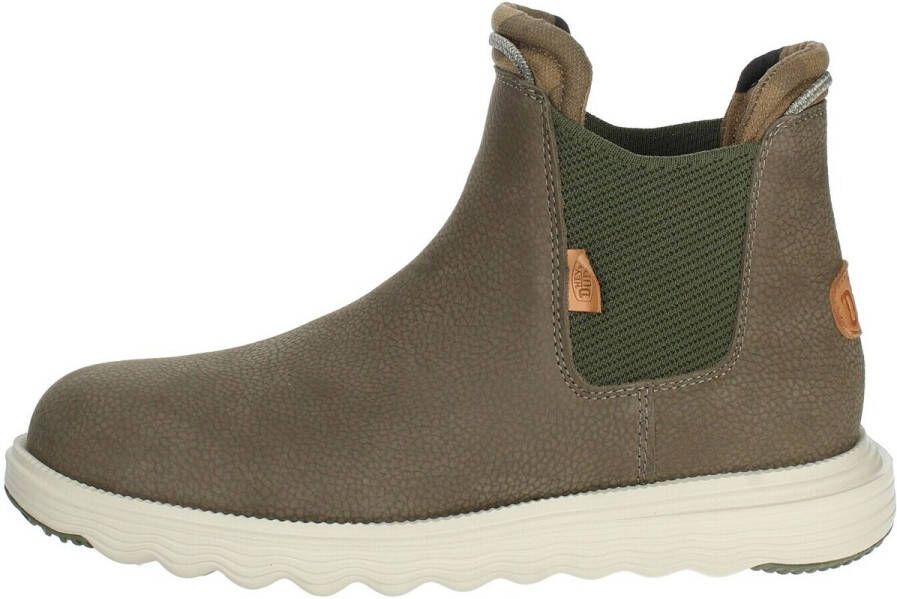 Hey Dude Premium Leren Laarzen Stijlvol en Functioneel Green Heren - Foto 5