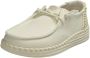 HEYDUDE Hey Dude Dames Sneaker Wendy Espadrille Woven Wit - Thumbnail 3