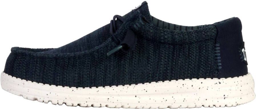 Hey Dude HEYDUDE Wally Stretch Sox heren mocassin Donkerblauw - Foto 4
