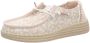 HEYDUDE Wendy Espadrille Retro Palm Dames Instappers Pale Pink White - Thumbnail 3