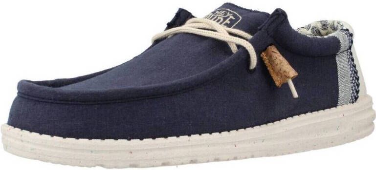 HEYDUDE Wally Break Stitch Heren Instappers Navy Blauw HD40015 - Foto 6