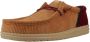 Hey Dude Ribfluwelen Veterschoenen Brown Heren - Thumbnail 3