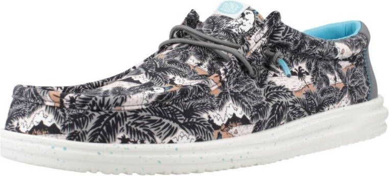 Hey Dude Wally H2O Tropical 40702-0FF Mannen Zwart Sneakers - Foto 5