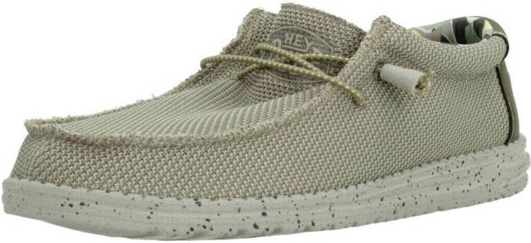 Hey Dude HEYDUDE Heren schoenen Wally Sox Triple Needle Beige - Foto 4