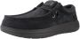 HEYDUDE Wally Comf Suede Heren Instappers Black - Thumbnail 2