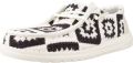 HEYDUDE Wendy Cottage Crochet Dames Instappers Black Multi - Wit