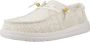 Tamaris HEYDUDE Wendy Crochet Lace Dames Instappers White Gold - Thumbnail 3