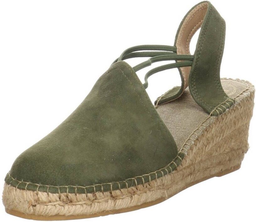 Toni Pons Tremp Dames Espadrilles op sleehak Khaki - Foto 5