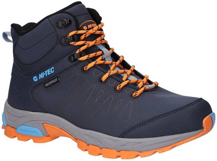 Hi-Tec Raven Mid WP Softshell Waterproof Heren Wandelschoenen Trekking Schoenen Blauw 0006888