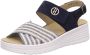 Hickersberger 2641~~~~~~~~~~~~~~~~~~~~~~~~~~ Sandalen met hakDames Sandalen Blauw - Thumbnail 2