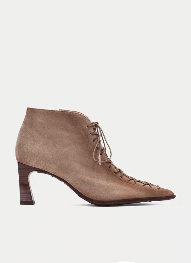 HISPANITAS Enkellaarsjes Dames Hi264960 C004 Suède Taupe - Foto 2