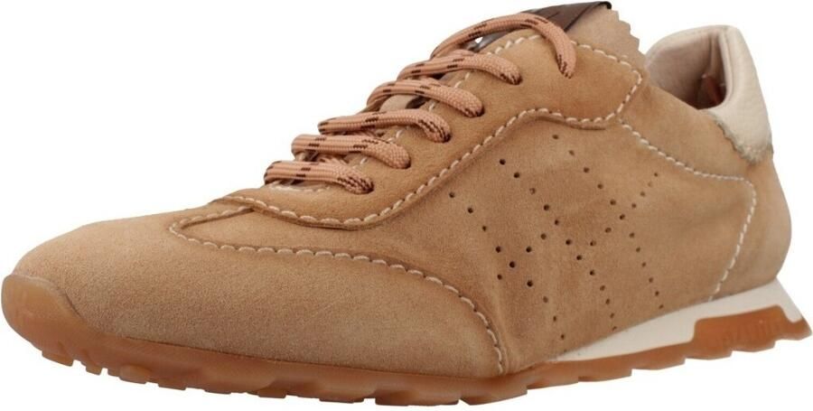 Hispanitas Bruine Retro Leren Sneakers - Foto 2