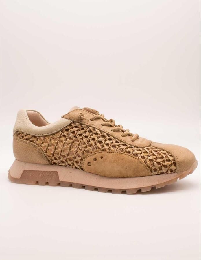 Hispanitas RHV264741 Sneakers Beige Leer en Mesh Dames Beige - Foto 3