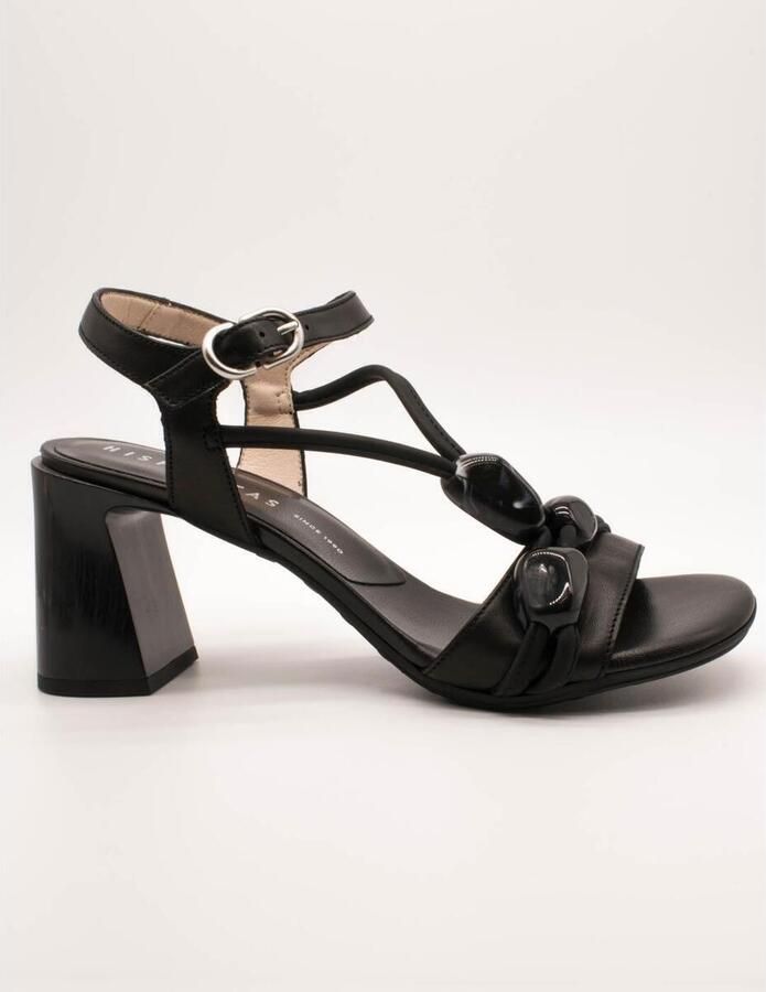 Hispanitas Soho Leren Sandalen Zwart Ornament - Foto 3