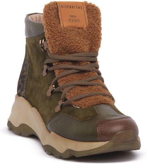 Hispanitas Laarzen VELOUR ARMY