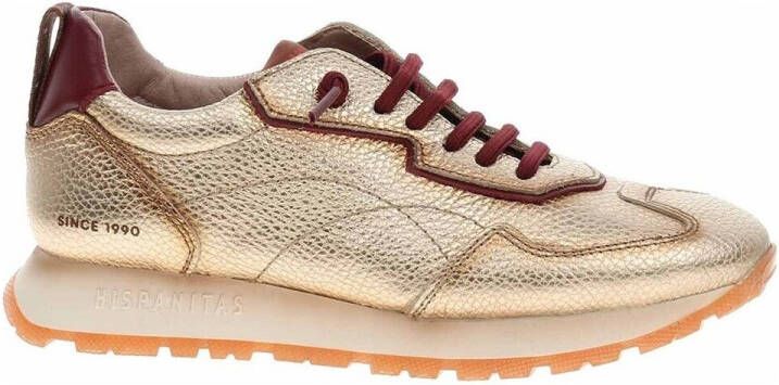 Hispanitas Leren sneakers Kansas Bolmet goud - Foto 4