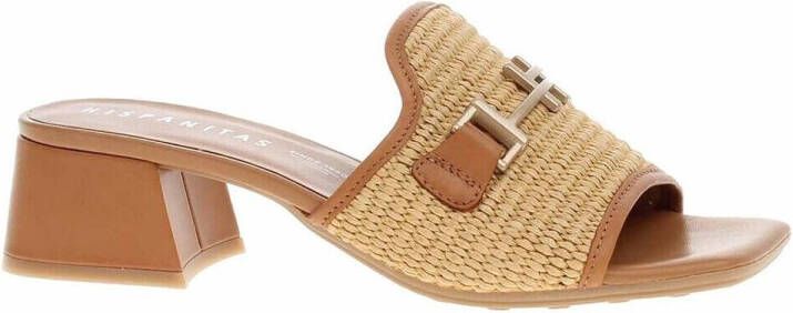 HISPANITAS Muiltjes Dames Rhv254071 Maat: 40 Materiaal: Raffia Kleur: Beige - Foto 5