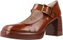 Hispanitas Bruin leren Mary Jane pumps Brown Dames - Thumbnail 2