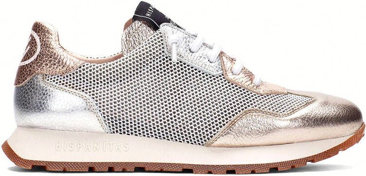 HISPANITAS Lage Sneakers Dames Chv253869 Maat: 36 Materiaal: Leer Kleur: Brons - Foto 8