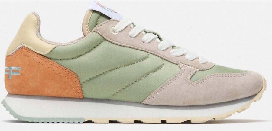 THE HOFF BRAND Lage Sneakers Dames Delphi Track + Field Maat: 36 Materiaal: Suède Kleur: Groen - Foto 3