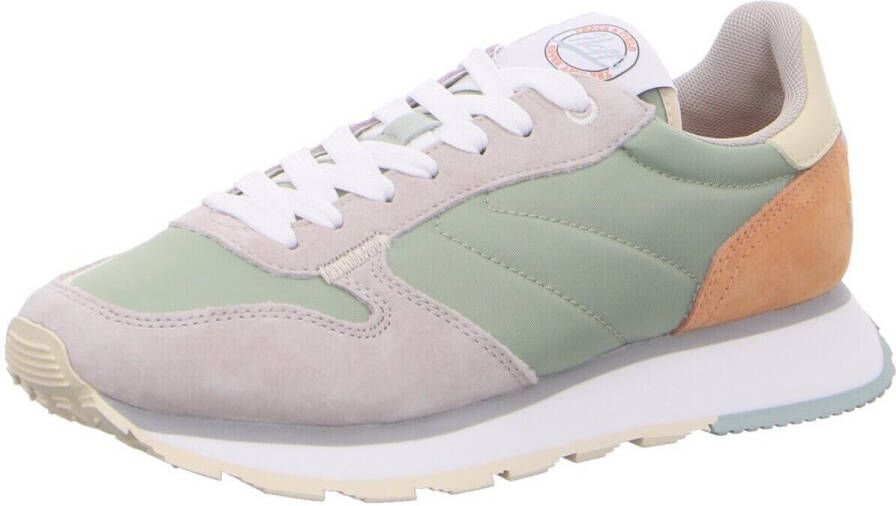 THE HOFF BRAND Lage Sneakers Dames Delphi Track + Field Maat: 36 Materiaal: Suède Kleur: Groen - Foto 5