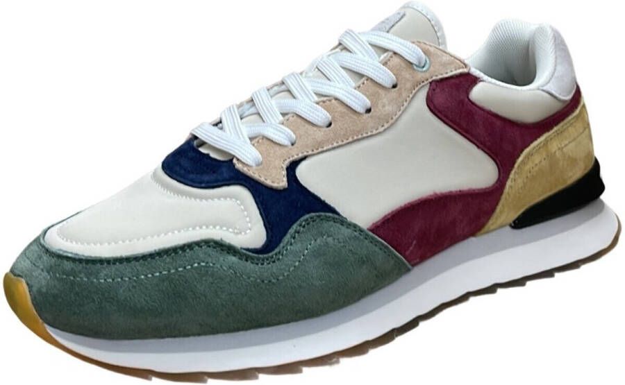 THE HOFF BRAND Lage Sneakers Heren Montreal Men Maat: 42 Materiaal: Suède Kleur: Groen - Foto 2