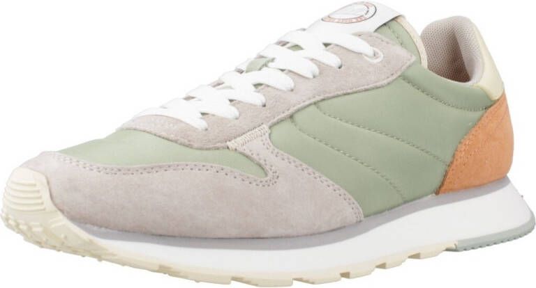 THE HOFF BRAND Lage Sneakers Dames Delphi Track + Field Maat: 36 Materiaal: Suède Kleur: Groen - Foto 4