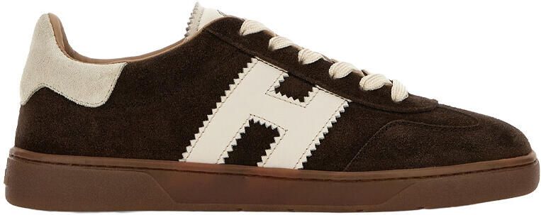 HOGAN Lage Sneakers Dames Cool Allacciato H Suède Bruin