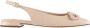 Högl Stijlvolle Leren Ballerina`s Beige Dames - Thumbnail 2
