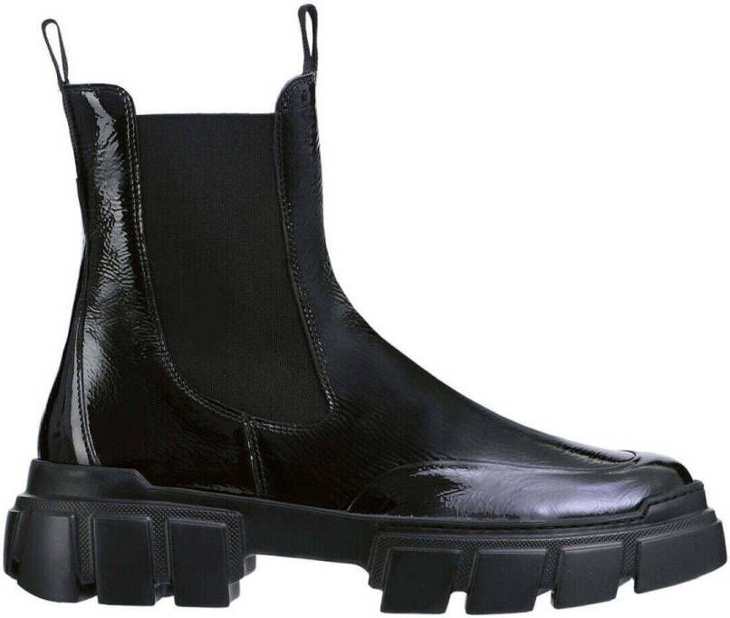 Högl Chunky Chelsea laarzen met profielzool Black Dames