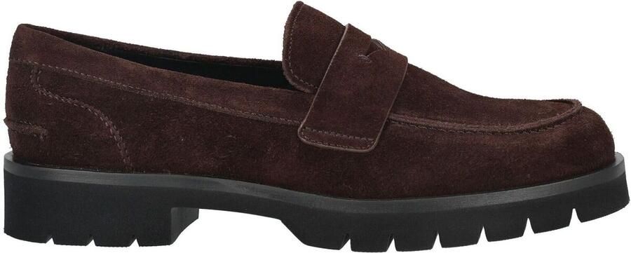 Högl Loafers van velours met geprofileerde zool