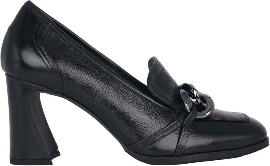 Högl Zwarte Lakleren Hoge Hakken Pomp
