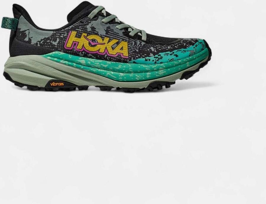 Hoka One Lage Sneakers One Speedgoat 6 Black Aloe Vera ( 's)