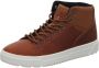 Hub Murrayfield 3.0 Hoge sneakers Leren Sneaker Heren Cognac - Thumbnail 4