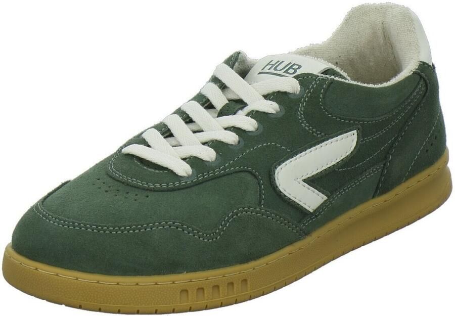 HUB Vancouver suède sneakers donkergroen - Foto 4