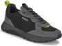 Hugo Boss Zwarte Leren Sneakers Kane Runn Black Heren - Thumbnail 3