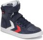 Hummel Slimmer Stadil Leren Hoge Schoenen Blauw - Thumbnail 3