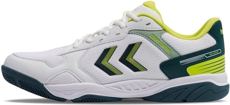 Hummel Hallenschuhe Handball Court Control Ii 225341 White Green Yellow - Foto 2