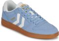 Hummel Perfekt CL handbal sneakerschoenen Suede 226217 blauw - Wit