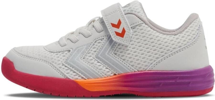 Hummel MULTIPLAY FLEX VC JR unisex sportsneaker schoenen vegan 224853 wit rotz - Foto 2