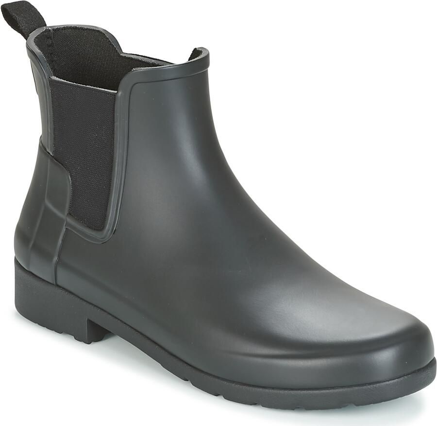 Hunter Original Refined Chelsea WMS Enkellaarzen Dames Zwart