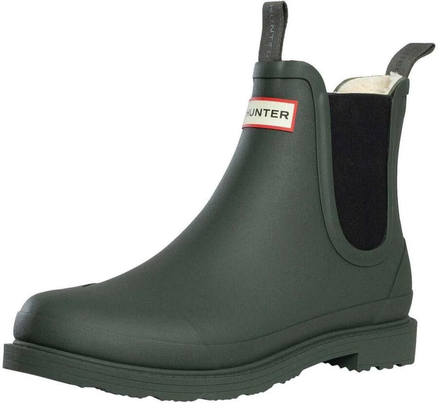 Hunter Boots Elements Chelsea Insulated Boot Rubberlaarzen zwart olijfgroen