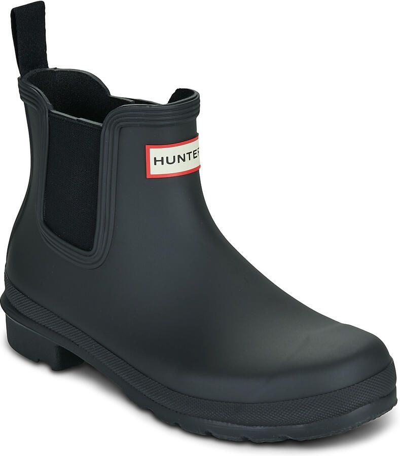 HUNTER Regenlaarzen Dames Womens Original Chelsea Maat: 38 Materiaal: Rubber Kleur: Zwart - Foto 6