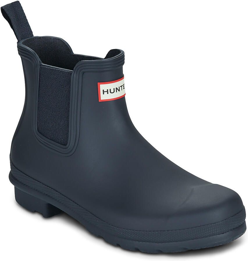 Hunter Boots Women's Original Chelsea Rubberlaarzen blauw grijs - Foto 3