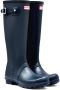 Hunter Boots Women's Original Tall Rubberlaarzen zwart blauw - Thumbnail 3