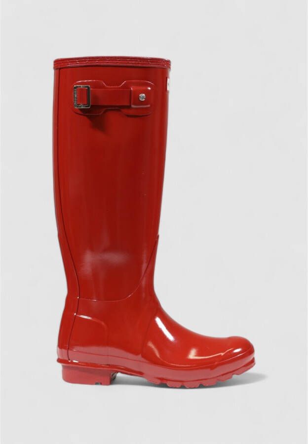 HUNTER Regenlaarzen Dames Womens Original Tall Maat: 37 Materiaal: Rubber Kleur: Rood - Foto 5