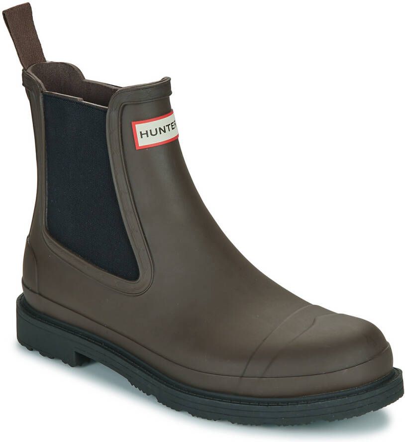 Hunter Boots Commando Chelsea Boot Rubberlaarzen zwart